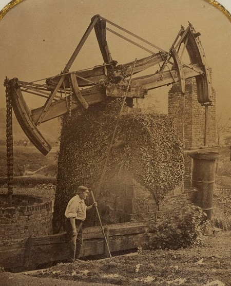 The Newcomen atmospheric steam engine used at the Bardsley colliery, later known as Fairbottom Bobs